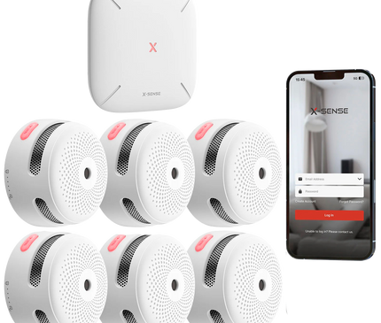 X-Sense X-Sense FS61 Branddetectieset - 6 rookmelders + SBS50 hub